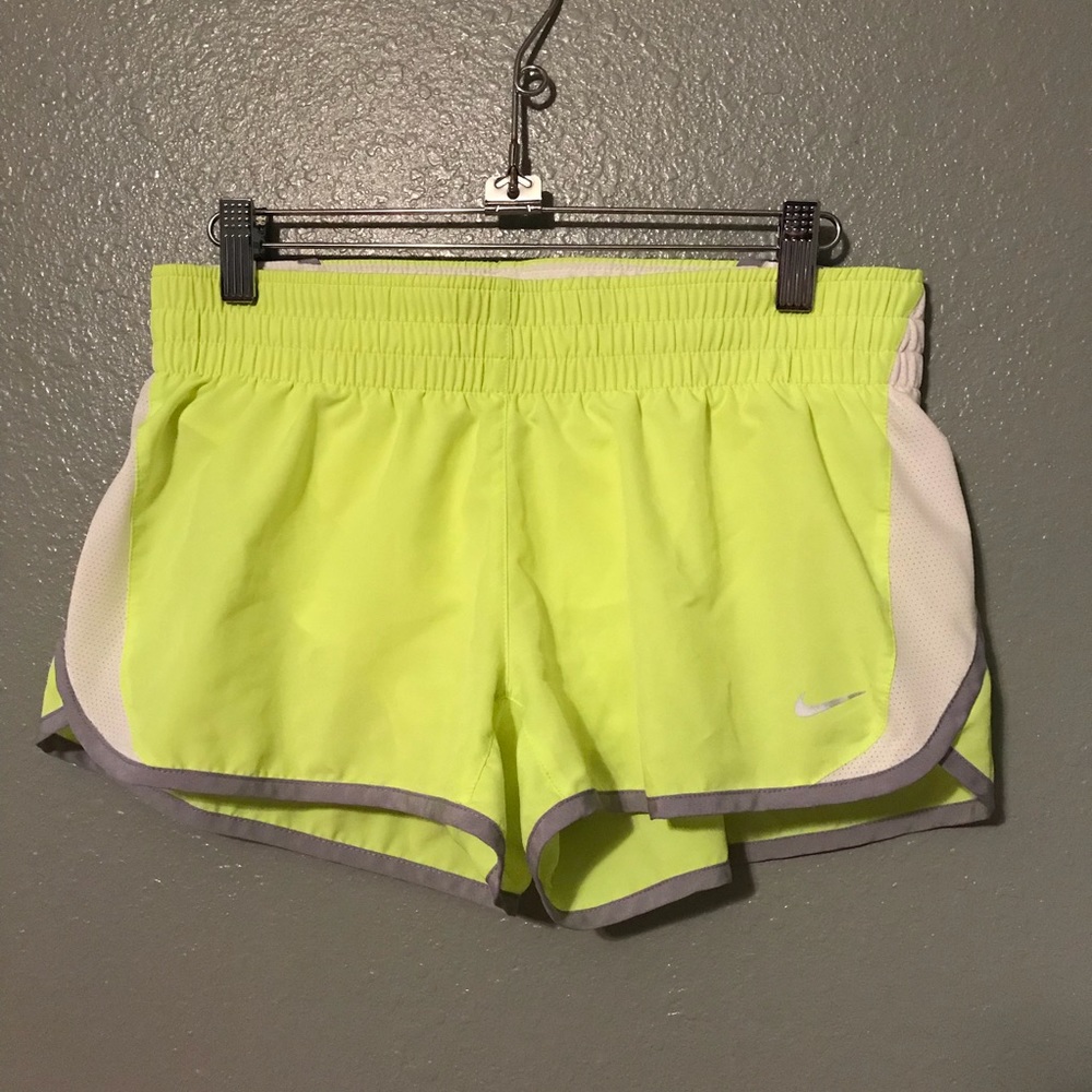 Nike Volt Green Dri-Fit Shorts | size M